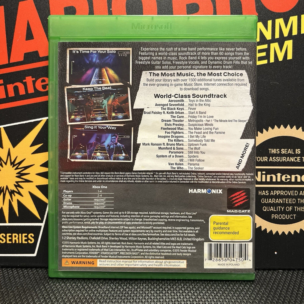 Rock Band 4 Microsoft Xbox One