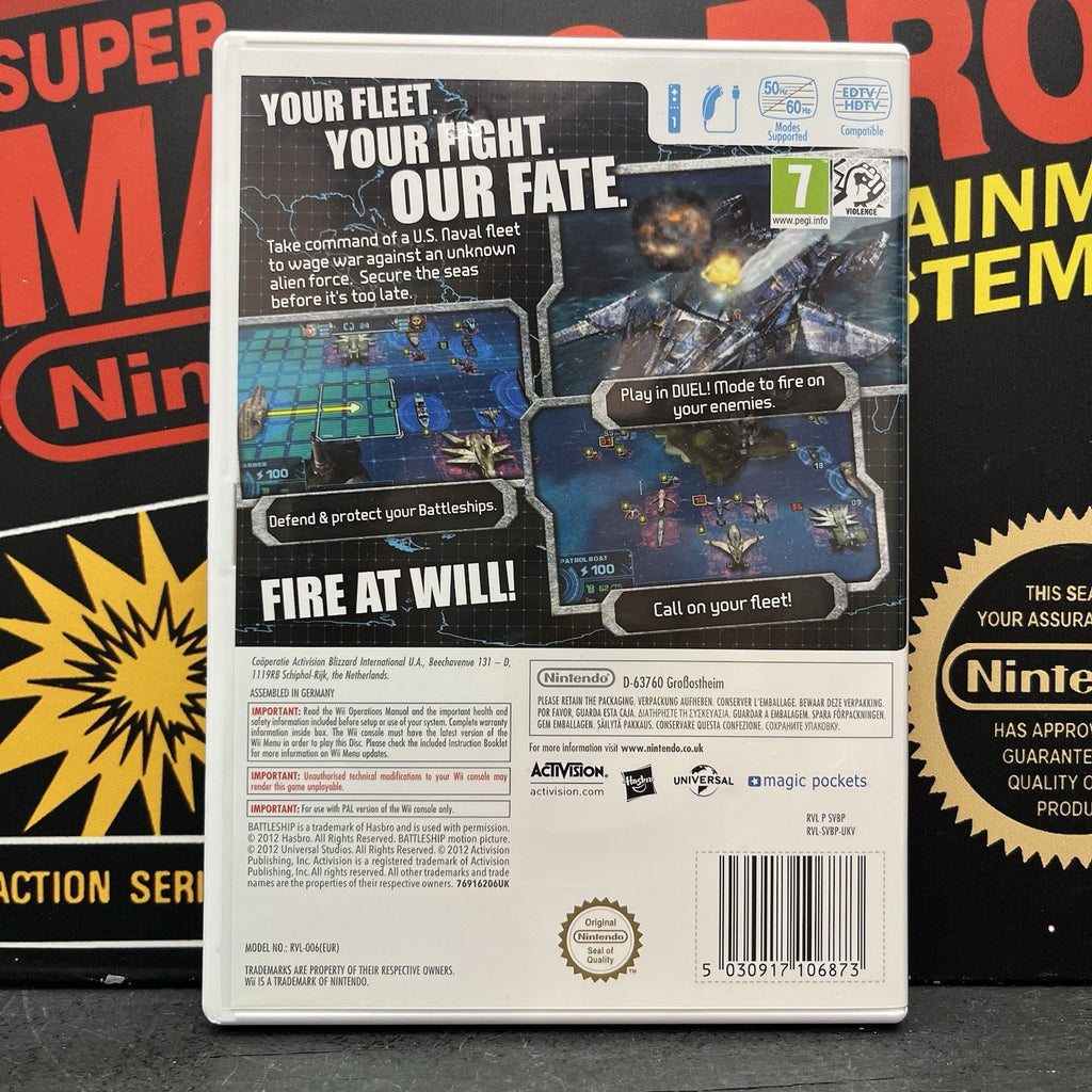 Battleship W.Manual Nintendo Wii Wii U