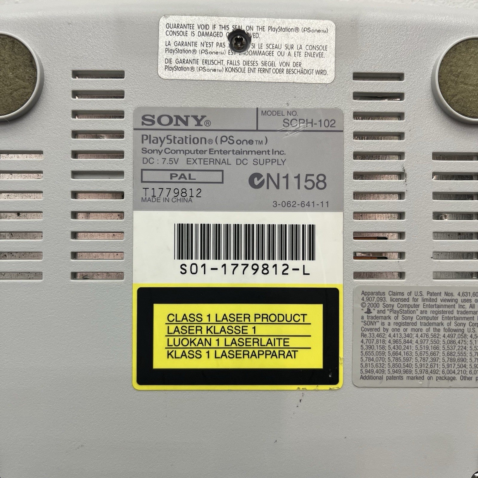 Sony PSOne PS1 Console SCPH-102 Bundle