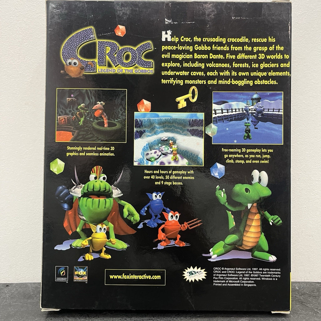 Croc Bog Box PC 1997 Microsoft Windows 95