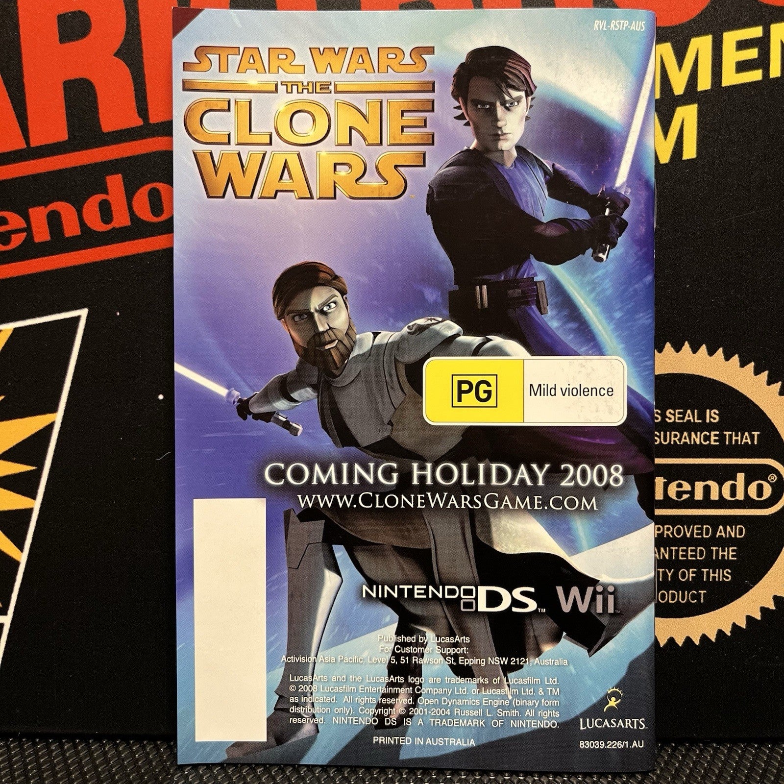 Star Wars The Force Unleashed W.Manual Nintendo Wii Wii U