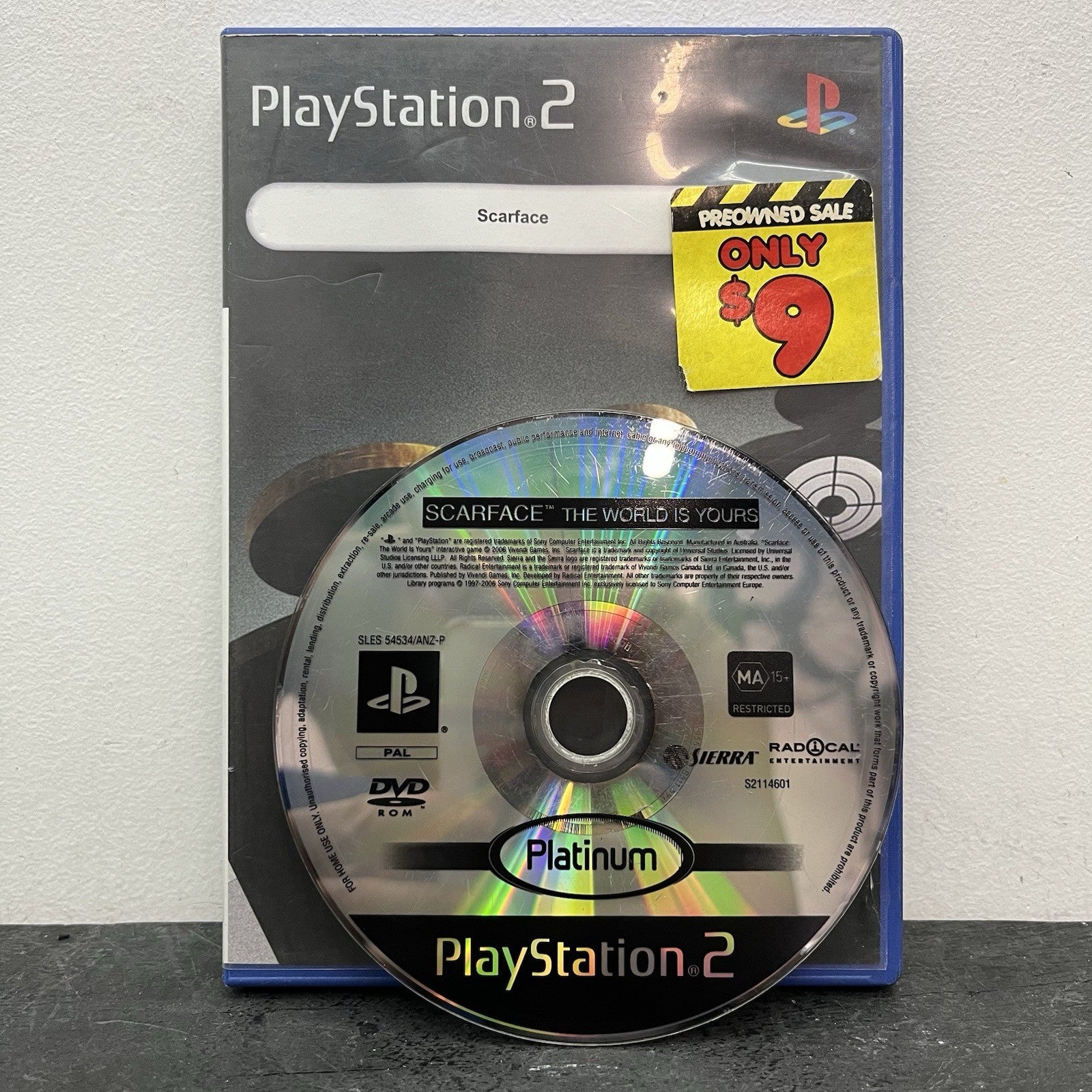 PlayStation 2 Slim Silver W.Game Controller 8MB Card & Leads Console