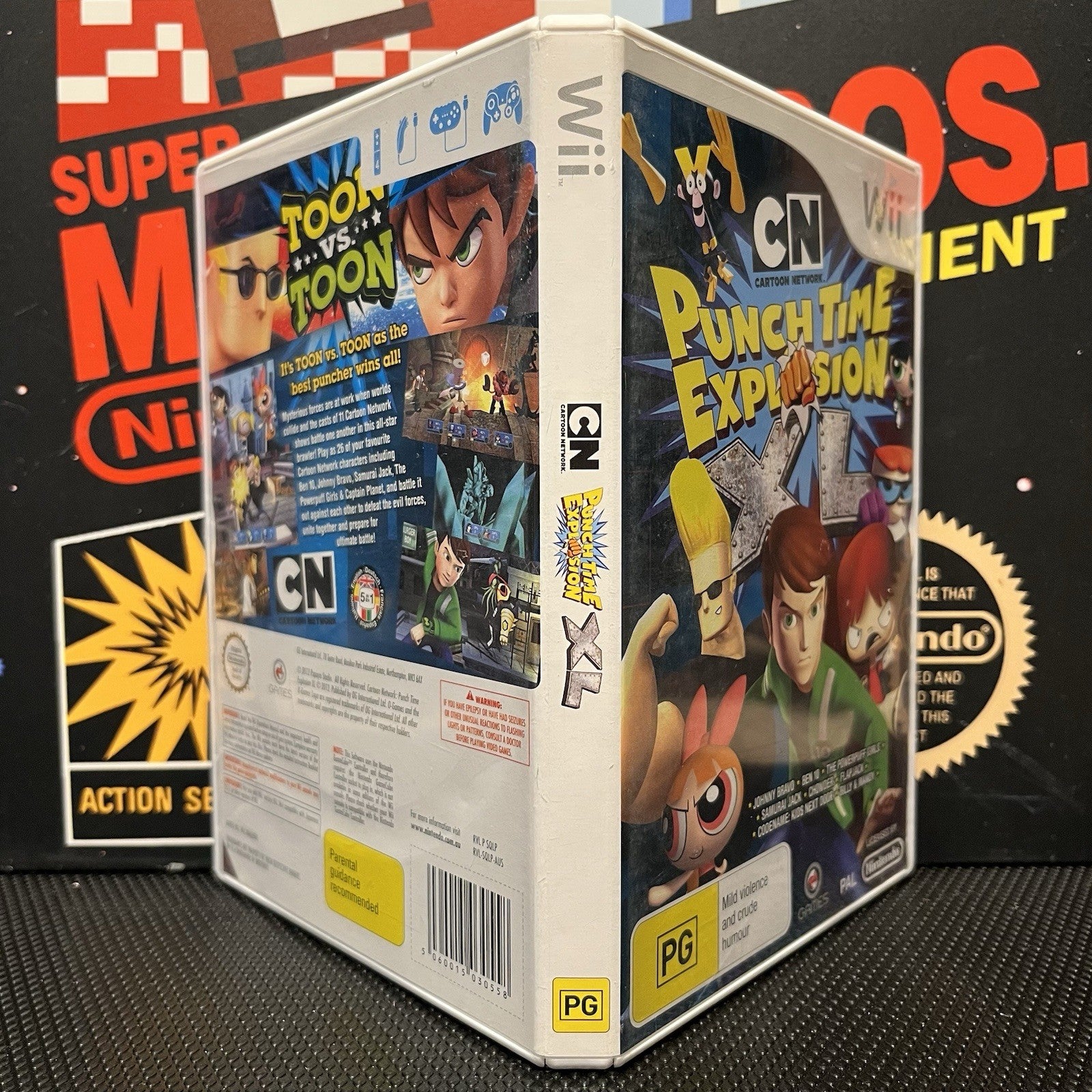 Cartoon Network Punch Time Explosion XL W.Manual Nintendo Wii Wii U