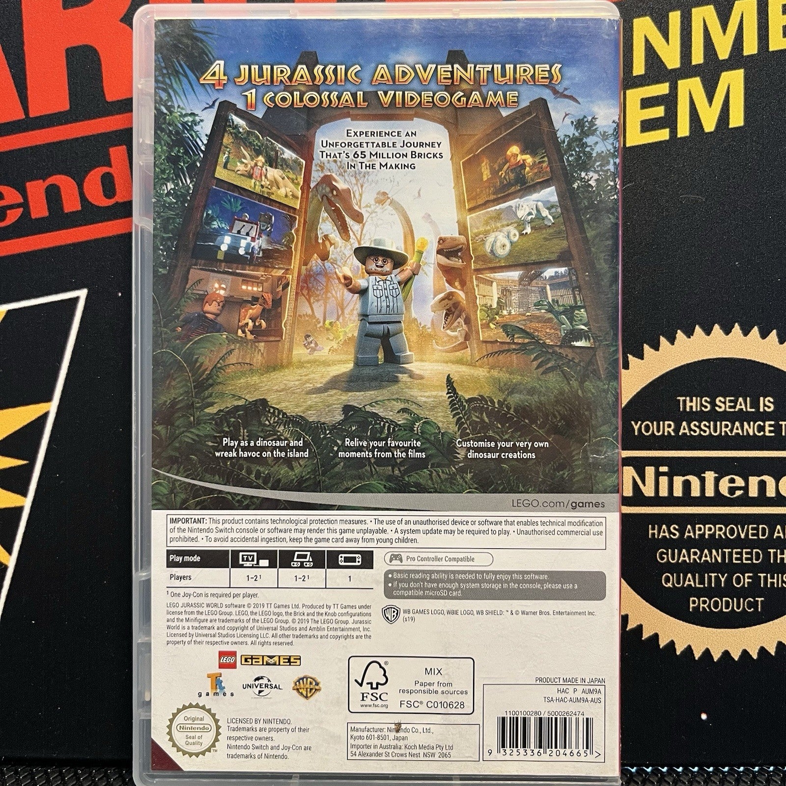 Lego Jurassic World Nintendo Switch